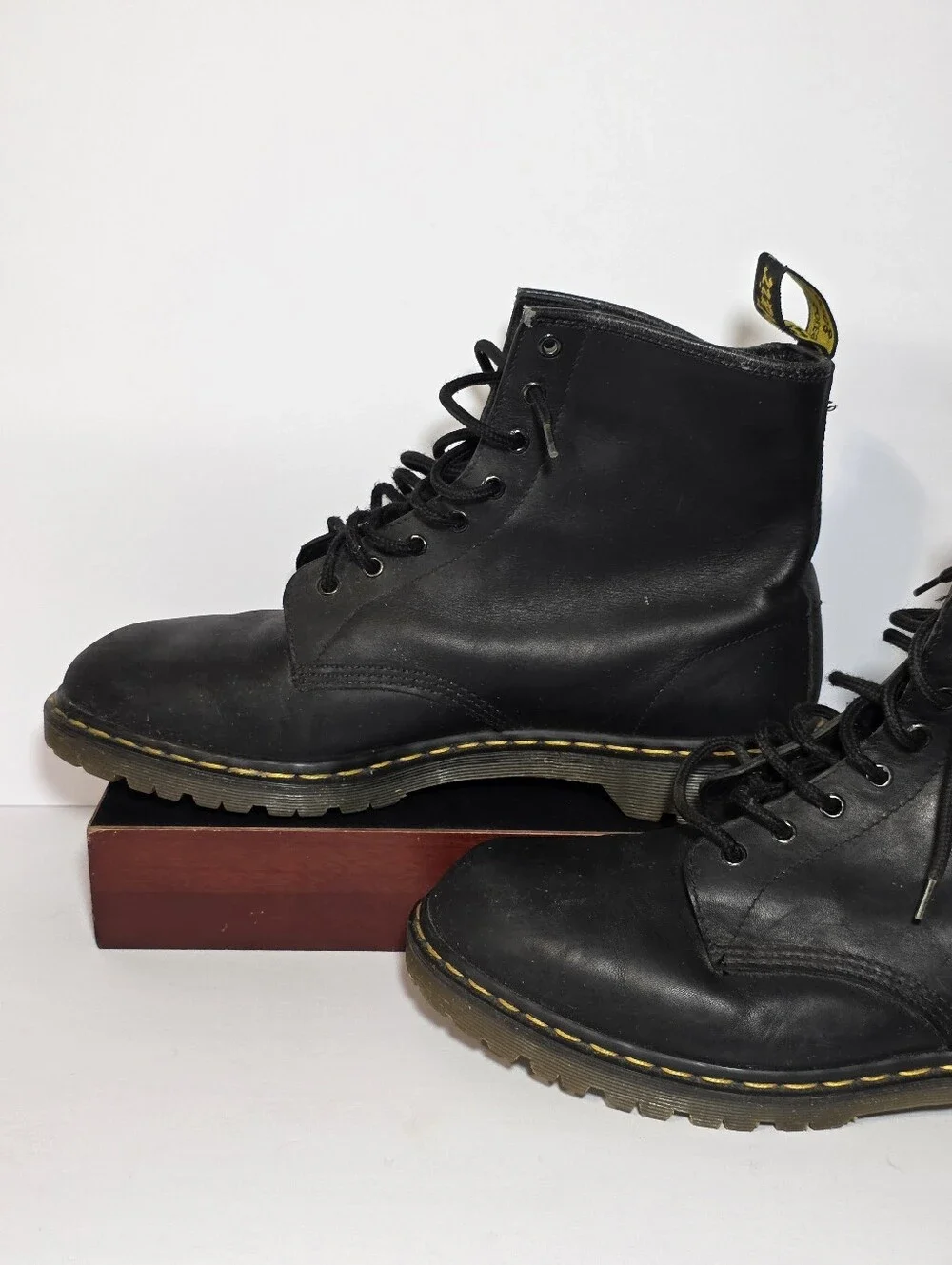 Vintage 90s Dr Martens 1460 Made In England Leather Boots Mens 14 UK 13 Lug